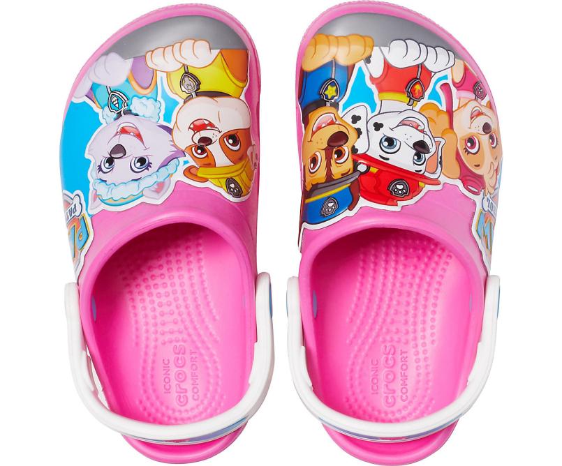 Clogs | Girls/Boys Crocs Kids&#039; Crocs Fun Lab Paw Patrol™ Clog Electric Pink
