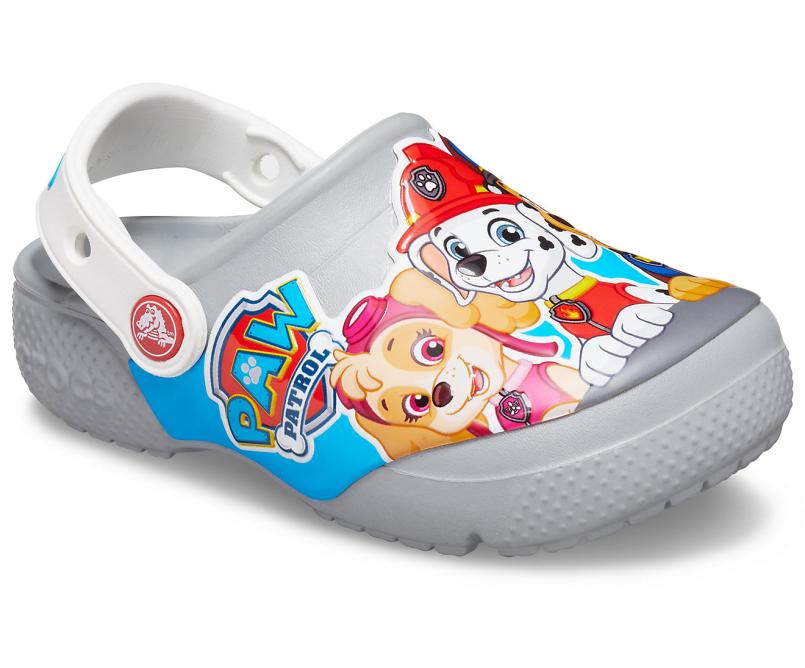 Clogs | Girls/Boys Crocs Kids&#039; Crocs Fun Lab Paw Patrol™ Clog Light Grey