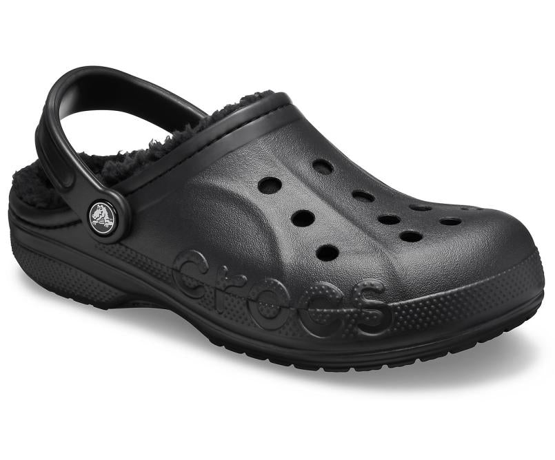 Clogs | Women/Men Crocs Baya Lined Clog Black / Black