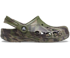 Clogs | Women/Men Crocs Baya Marbled Clog Army Green / Multi