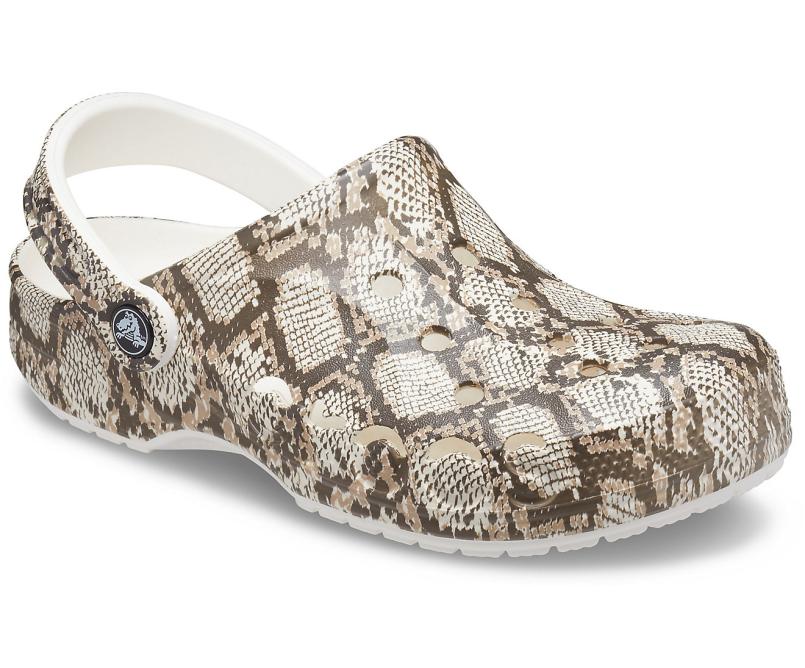 Clogs | Women/Men Crocs Baya Seasonal Printed Clog Oyster / Mushroom