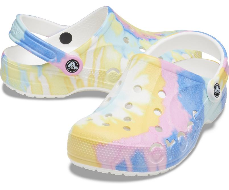 Clogs | Women/Men Crocs Baya Tie-Dye Clog White / Multi