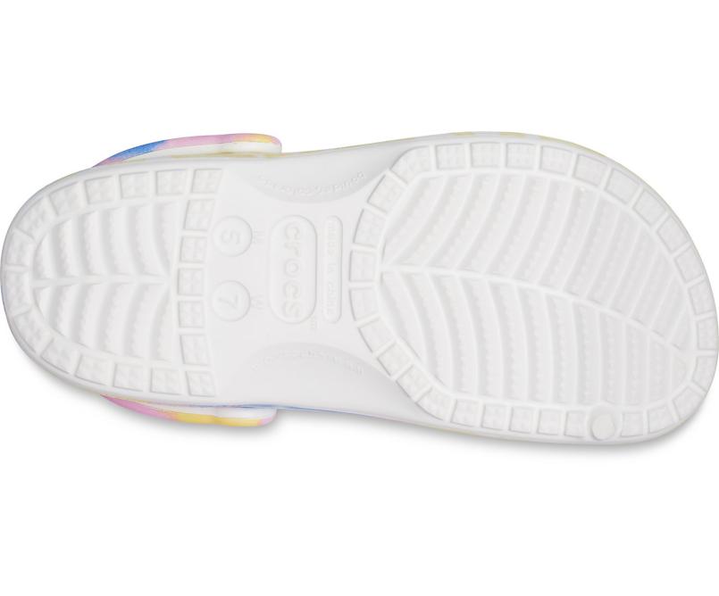 Clogs | Women/Men Crocs Baya Tie-Dye Clog White / Multi