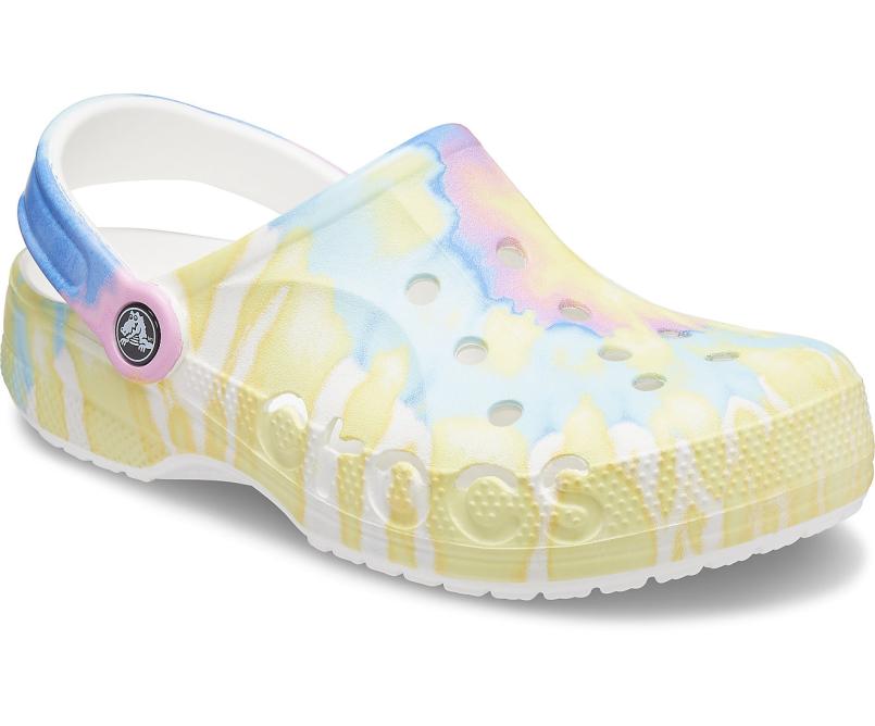 Clogs | Women/Men Crocs Baya Tie-Dye Clog White / Multi