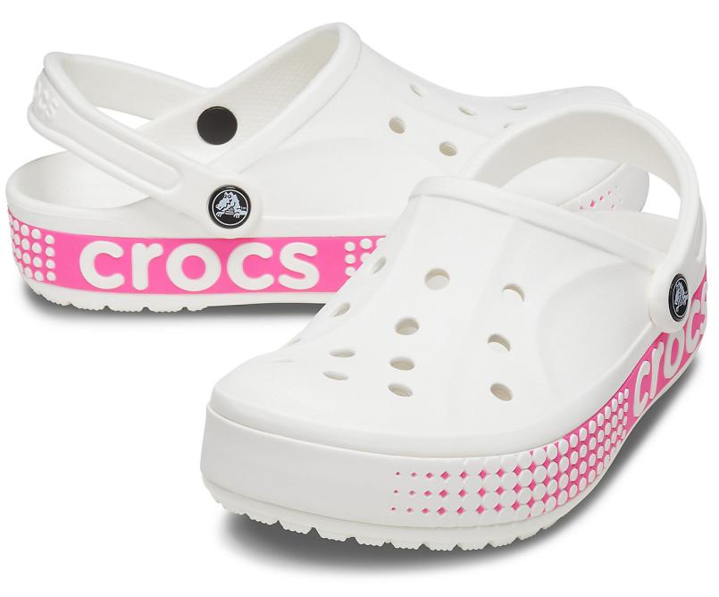Clogs | Women/Men Crocs Bayaband Logo Motion Clog White