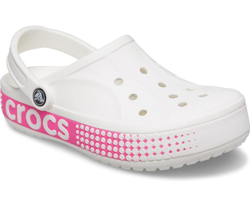 Clogs | Women/Men Crocs Bayaband Logo Motion Clog White
