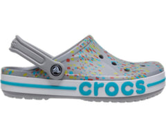 Clogs | Women/Men Crocs Bayaband Seasonal Printed Clog Light Grey / Multi