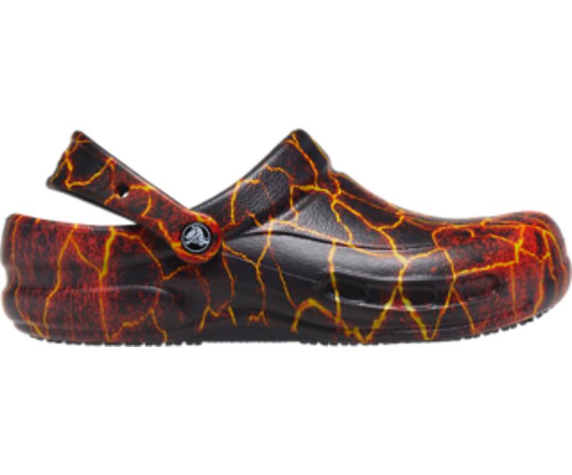 Clogs | Women/Men Crocs Bistro Graphic Clog Black / Flame