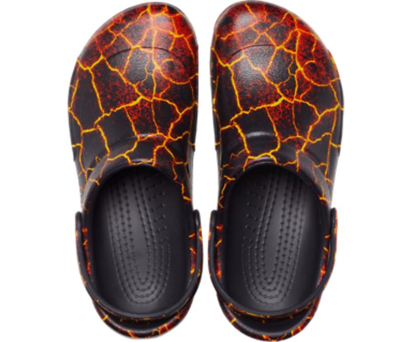 Clogs | Women/Men Crocs Bistro Graphic Clog Black / Flame