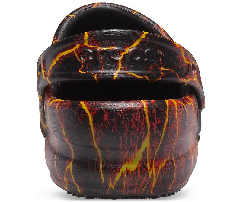 Clogs | Women/Men Crocs Bistro Graphic Clog Black / Flame