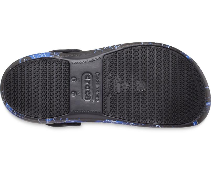 Clogs | Women/Men Crocs Bistro Graphic Clog Black / Lightning Bolts