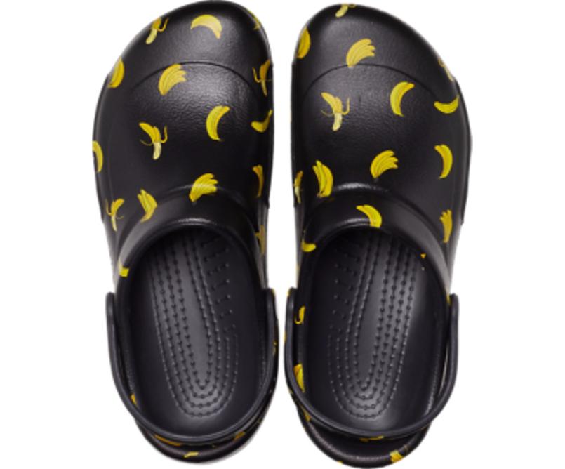 Clogs | Women/Men Crocs Bistro Graphic Clog Black / Yellow
