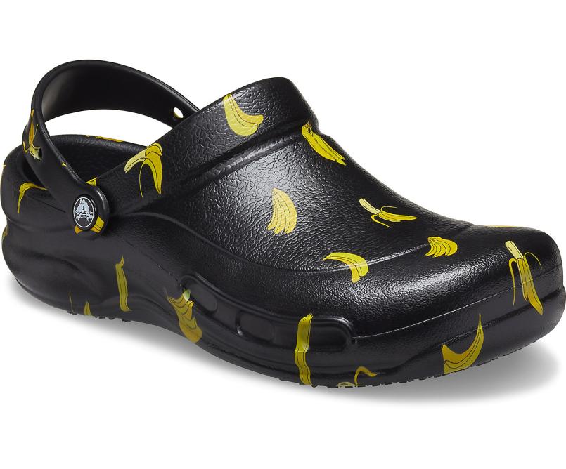 Clogs | Women/Men Crocs Bistro Graphic Clog Black / Yellow