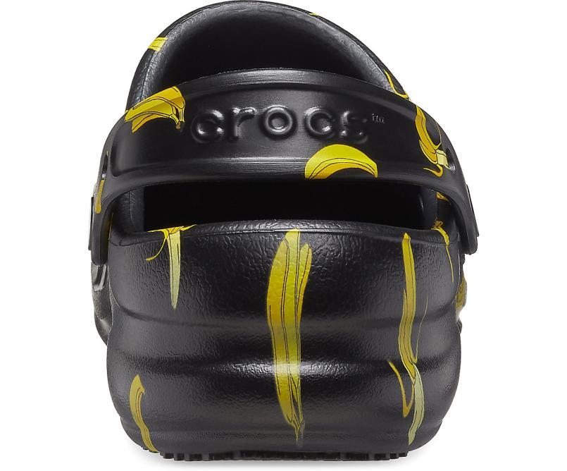 Clogs | Women/Men Crocs Bistro Graphic Clog Black / Yellow