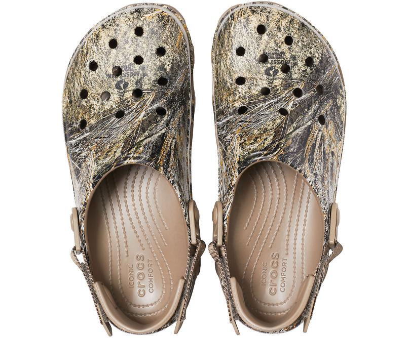 Clogs | Women/Men Crocs Classic All-Terrain Mossy Oak® Brush Clog Khaki