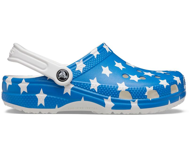 Clogs | Women/Men Crocs Classic American Flag Clog White / Multi