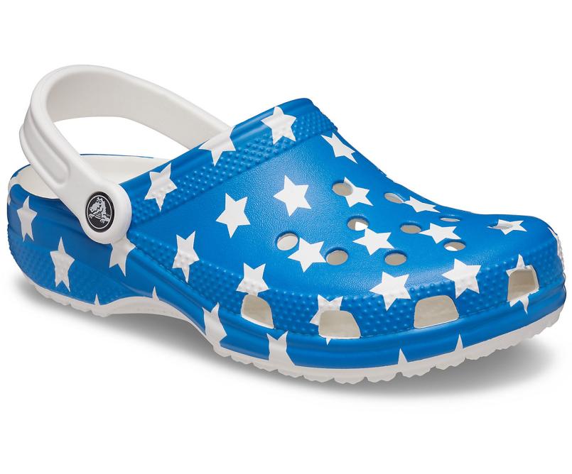 Clogs | Women/Men Crocs Classic American Flag Clog White / Multi