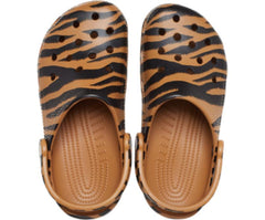 Clogs | Women/Men Crocs Classic Animal Print Clog Dark Gold / Zebra Print