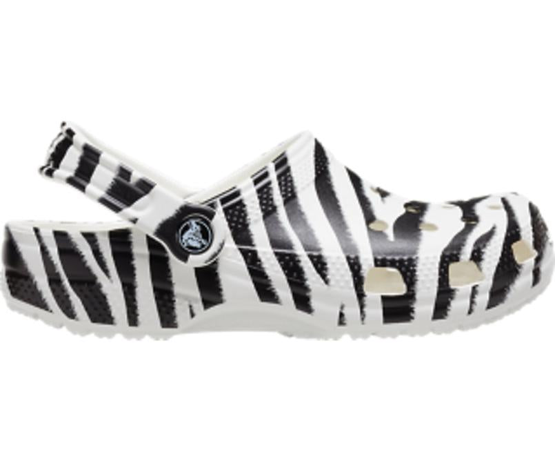Clogs | Women/Men Crocs Classic Animal Print Clog White / Zebra Print