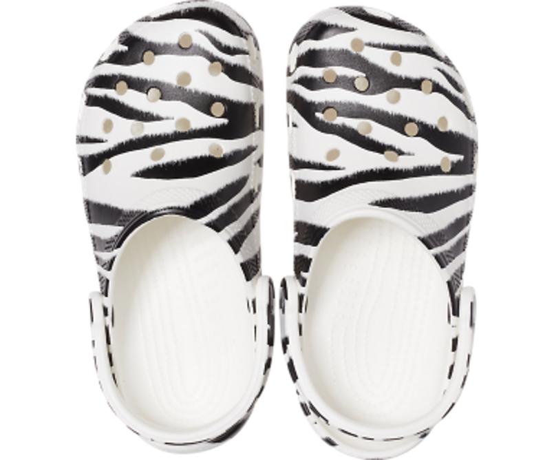 Clogs | Women/Men Crocs Classic Animal Print Clog White / Zebra Print