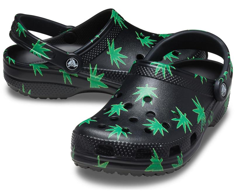 Clogs | Women/Men Crocs Classic Hemp Leaf Clog Black