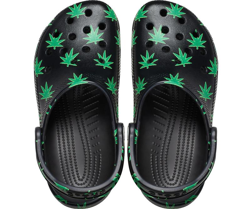 Clogs | Women/Men Crocs Classic Hemp Leaf Clog Black