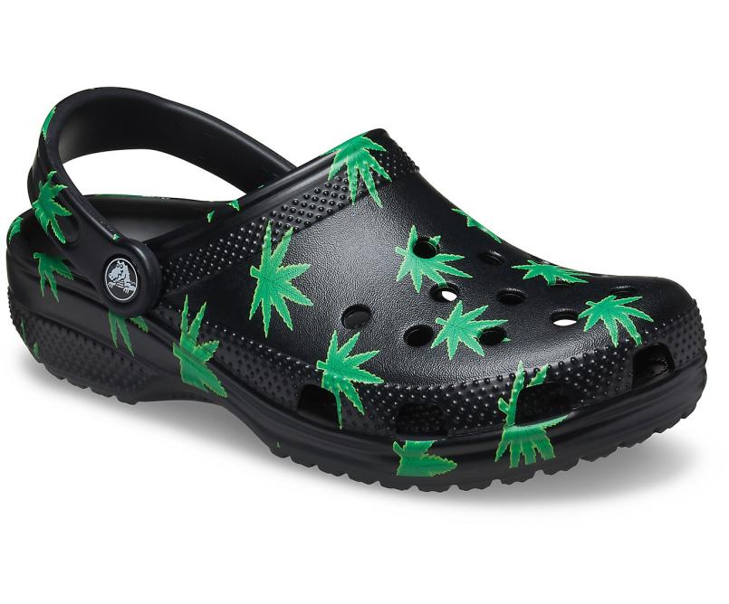 Clogs | Women/Men Crocs Classic Hemp Leaf Clog Black