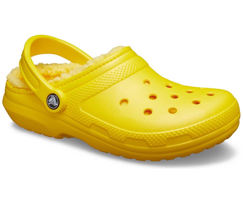 Clogs | Women/Men Crocs Classic Lined Clog Lemon / Lemon