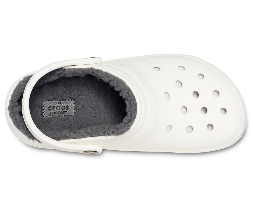 Clogs | Women/Men Crocs Classic Lined Clog White / Grey