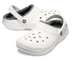 Clogs | Women/Men Crocs Classic Lined Clog White / Grey
