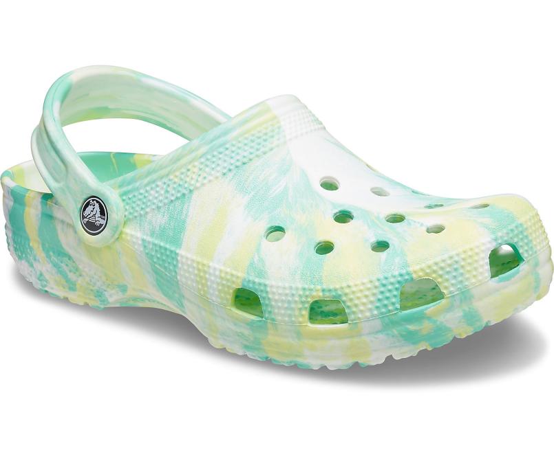 Clogs | Women/Men Crocs Classic Marbled Clog Pistachio / Multi