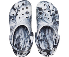 Clogs | Women/Men Crocs Classic Marbled Clog White / Black
