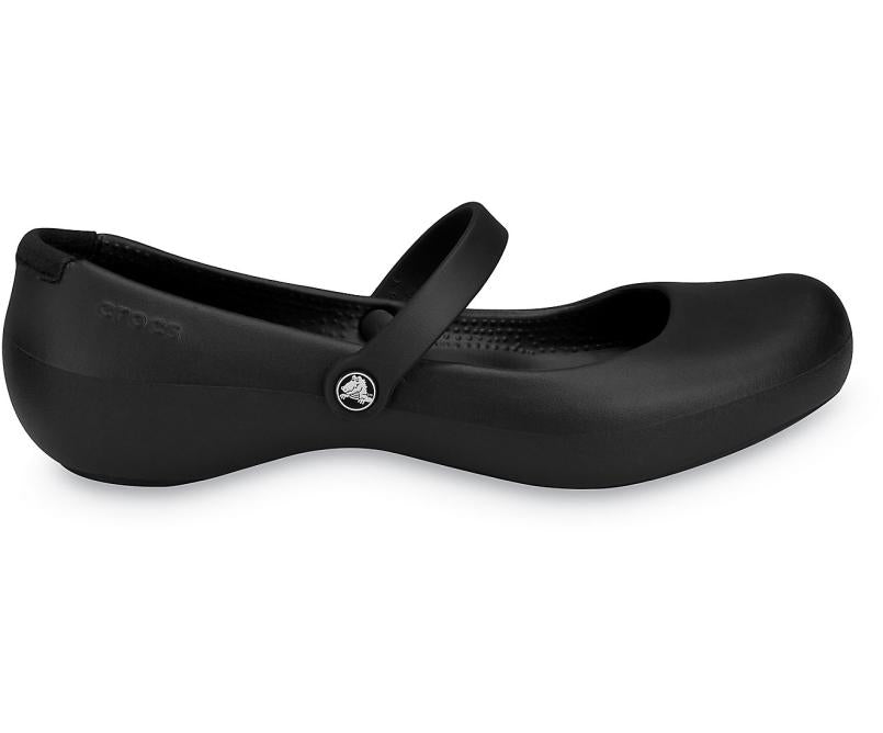 Flats | Women Crocs Alice Work Flat Black