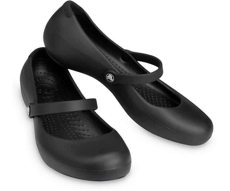 Flats | Women Crocs Alice Work Flat Black