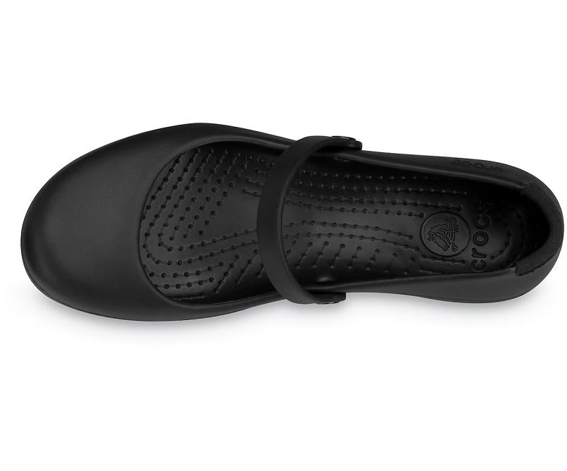 Flats | Women Crocs Alice Work Flat Black