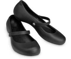 Flats | Women Crocs Alice Work Flat Black