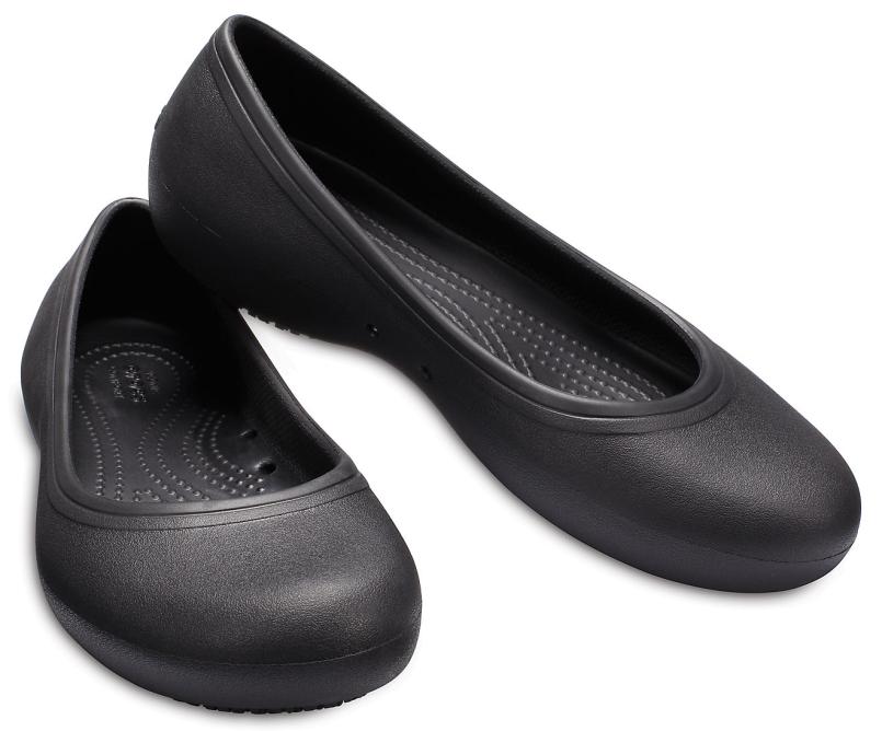 Flats | Women Crocs Crocs At Work™ Flat Black