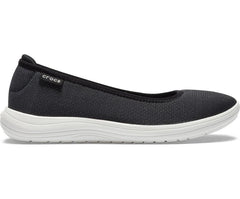 Flats | Women Crocs Crocs Reviva™ Flat Black / White