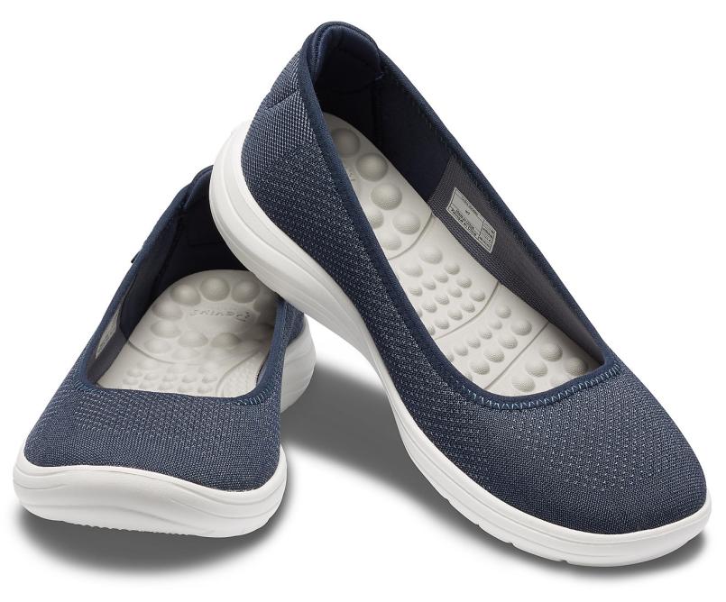 Flats | Women Crocs Crocs Reviva™ Flat Navy / White