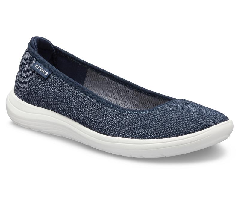 Flats | Women Crocs Crocs Reviva™ Flat Navy / White
