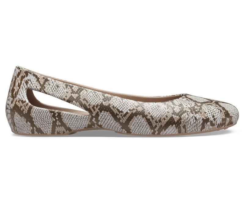 Flats | Women Crocs Crocs Sloane Graphic Flat Mushroom