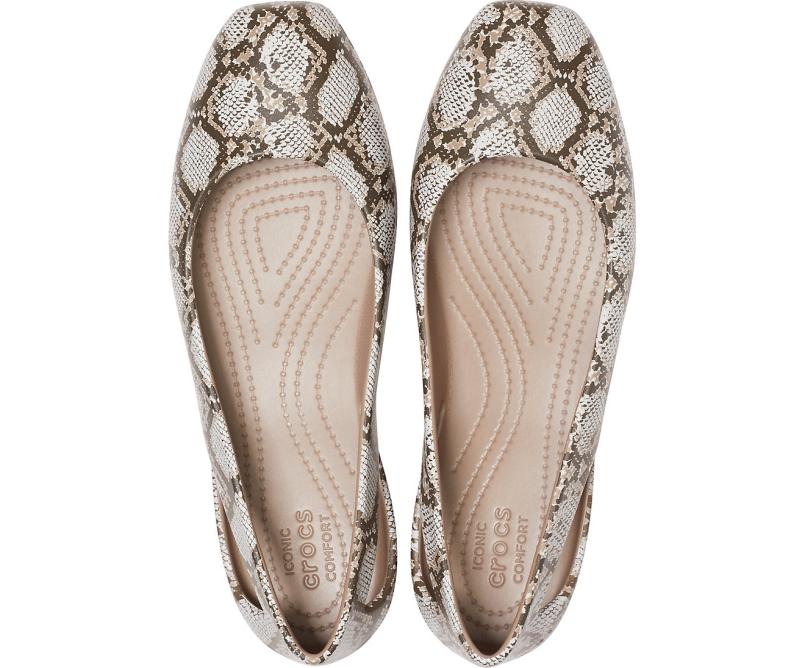 Flats | Women Crocs Crocs Sloane Graphic Flat Mushroom