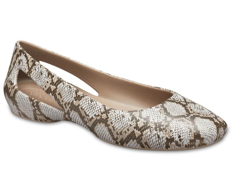 Flats | Women Crocs Crocs Sloane Graphic Flat Mushroom