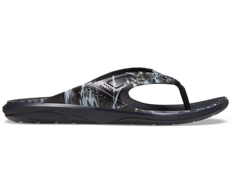 Flip-Flops | Men Crocs Swiftwater™ Mossy Oak® Elements™ Wave Flip Black