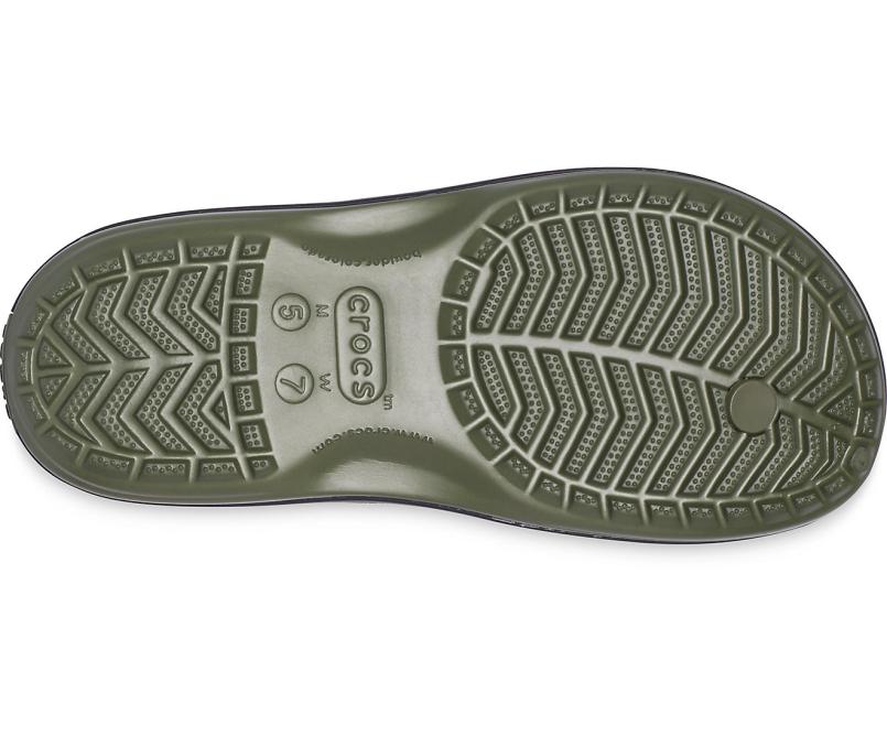 Flip-Flops | Women Crocs Crocband™ Printed Flip Army Green / Black