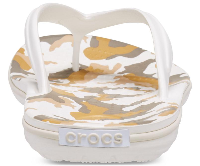 Flip-Flops | Women Crocs Crocband™ Printed Flip White / Multi