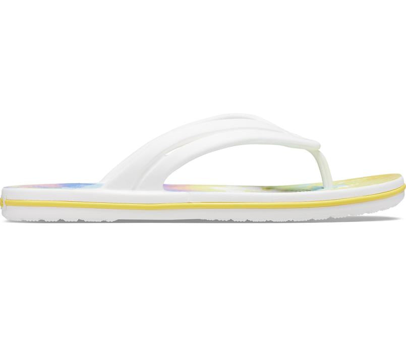 Flip-Flops | Women Crocs Crocband™ Tie-Dye Flip White / Multi