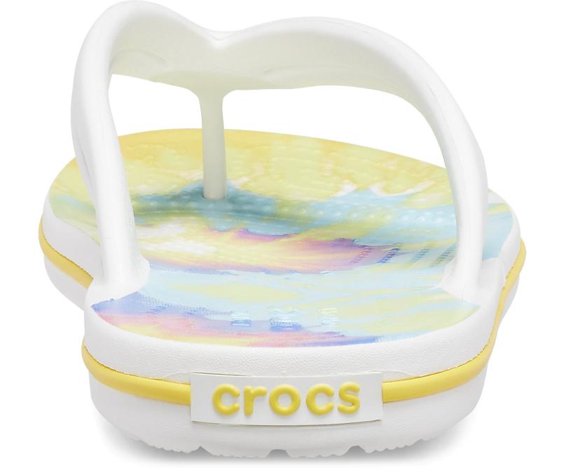 Flip-Flops | Women Crocs Crocband™ Tie-Dye Flip White / Multi