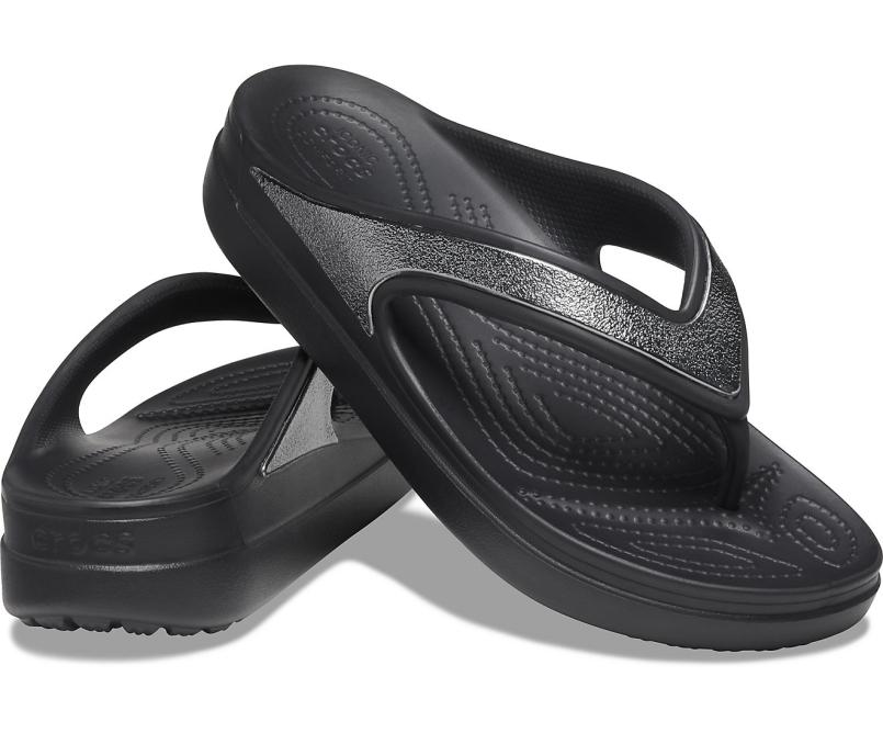 Flip-Flops | Women Crocs Crocs Sloane Shine Wedge Flip Black