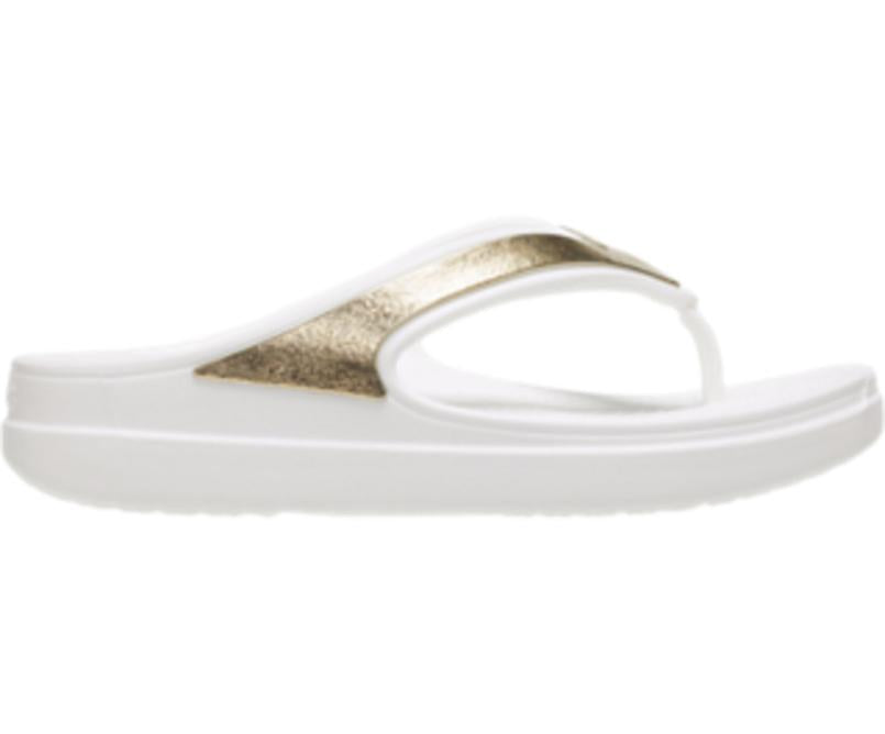 Flip-Flops | Women Crocs Crocs Sloane Shine Wedge Flip White